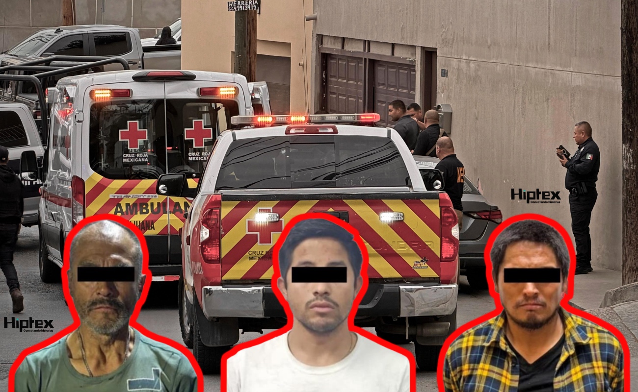 Josué “N”, Gregorio “N” y Ricardo “N”, los detenidos.