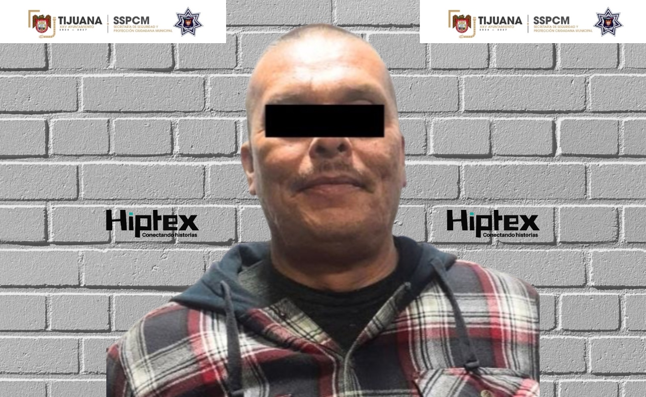 Domingo “N”, fue detenido por la Policía Municipal de Tijuana.