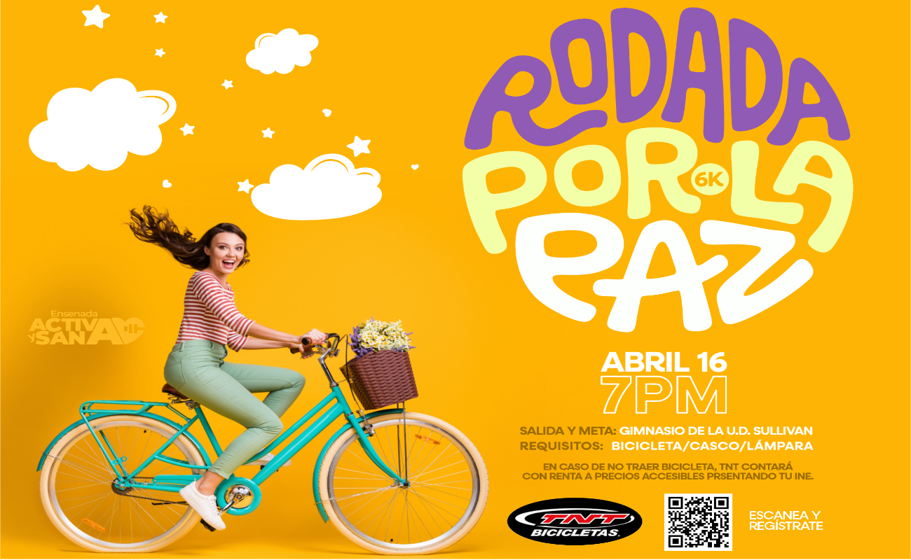 Invita Gobierno de Ensenada a “Rodada por la Paz”