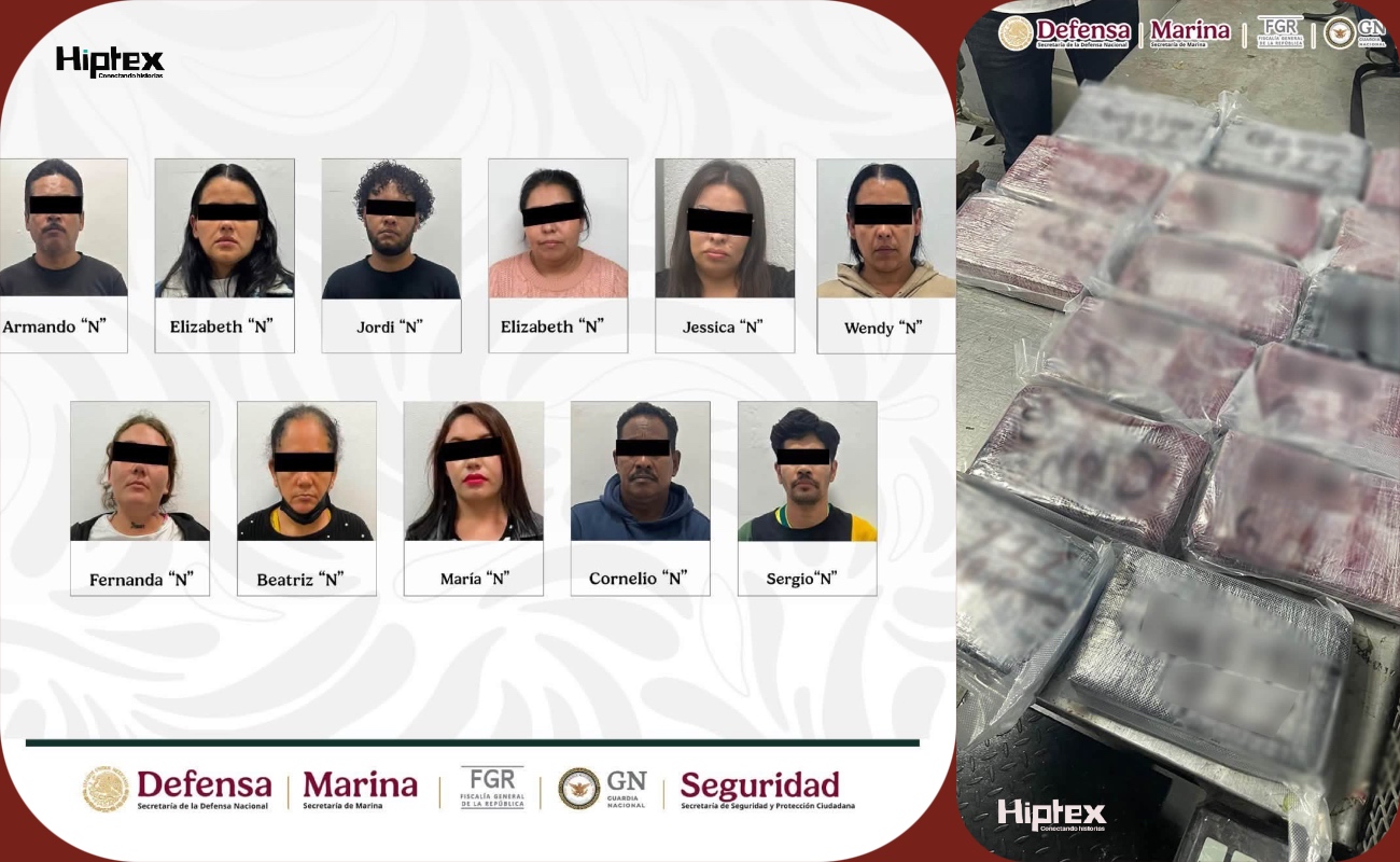 Descubren 165 kilos de cocaína ocultos en equipaje del Aeropuerto de Tijuana