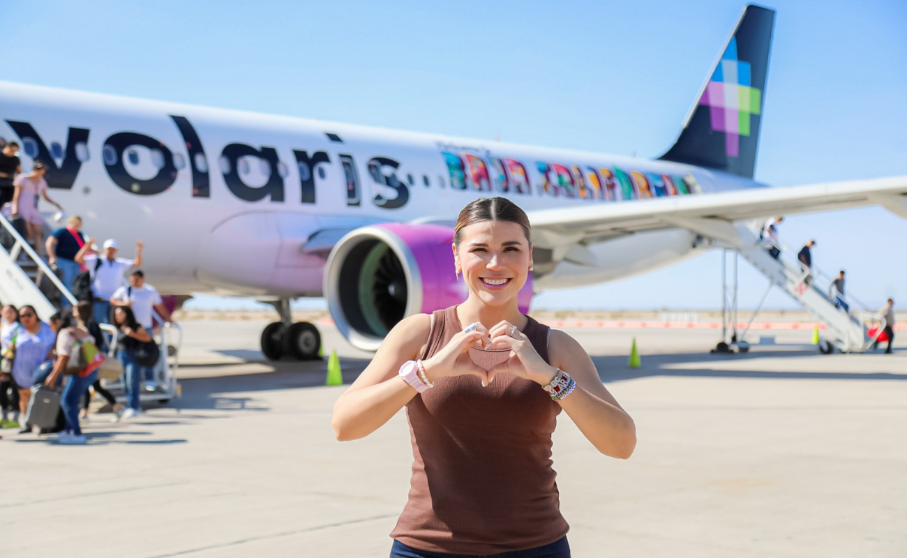 Anuncia gobernadora Marina del Pilar ampliación en conectividad aérea de BC; nuevas rutas e inversión en infraestructura