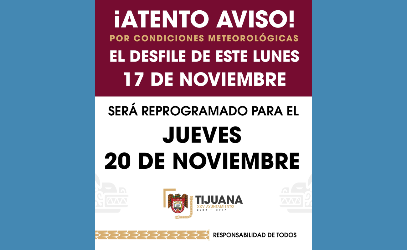 La medida preventiva se debe al pronóstico de lluvia.