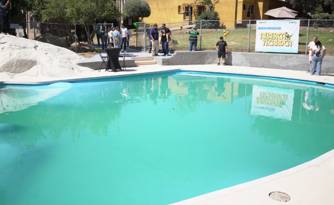 Recuperan alberca del Parque Infantil TecaRoca para el disfrute de familias tecatenses