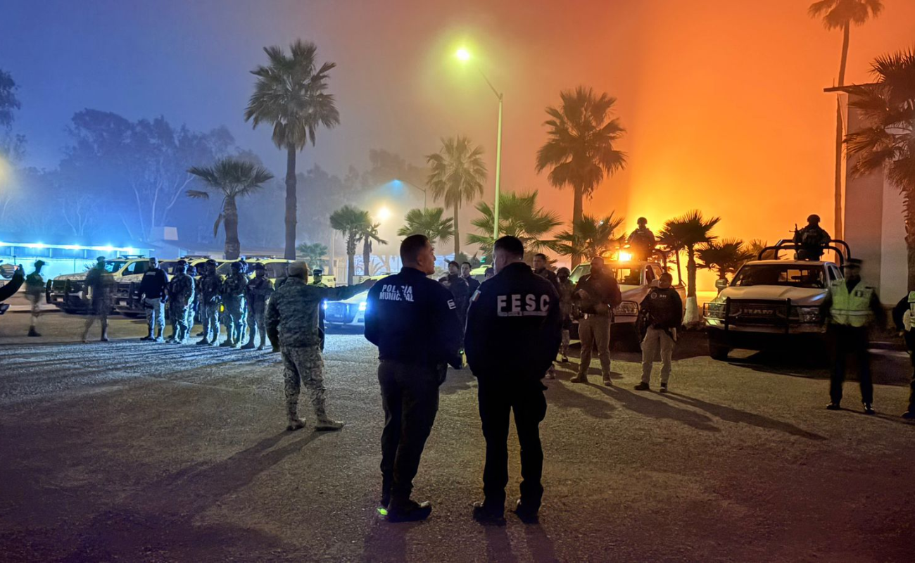 Participan Policía Municipal, la Fuerza Estatal de Seguridad Ciudadana, Agencia Estatal de Investigación, Secretaría de Marina y Guardia Nacional.