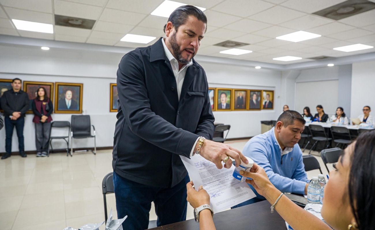Cumple Ismael Burgueño con examen toxicológico como parte de estrategia de transparencia en el XXV Ayuntamiento de Tijuana