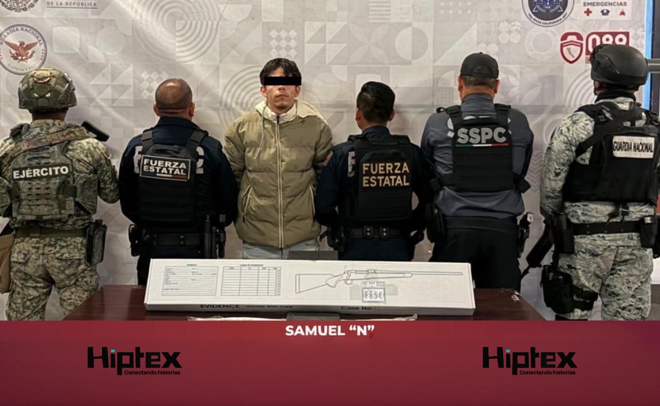 Neutralizan a sujeto con fusil abastecido en colonia de Tijuana