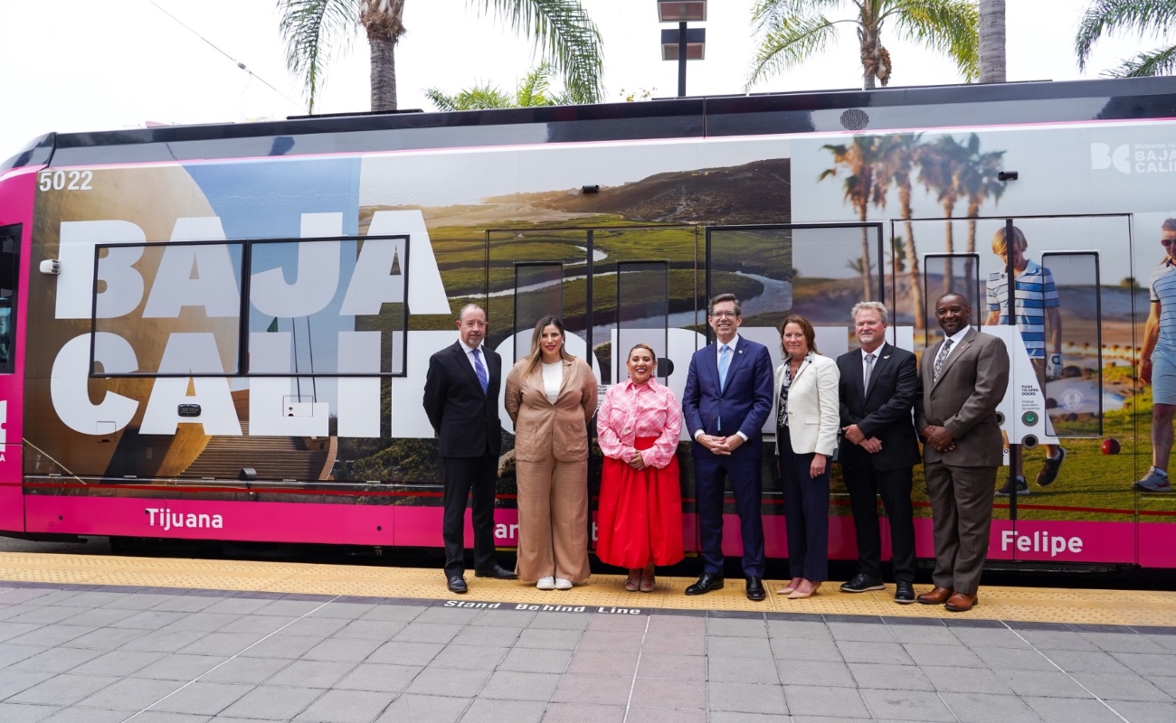 Promociona BC sus destinos en el MTS Trolley de San Diego en temporada de Verano