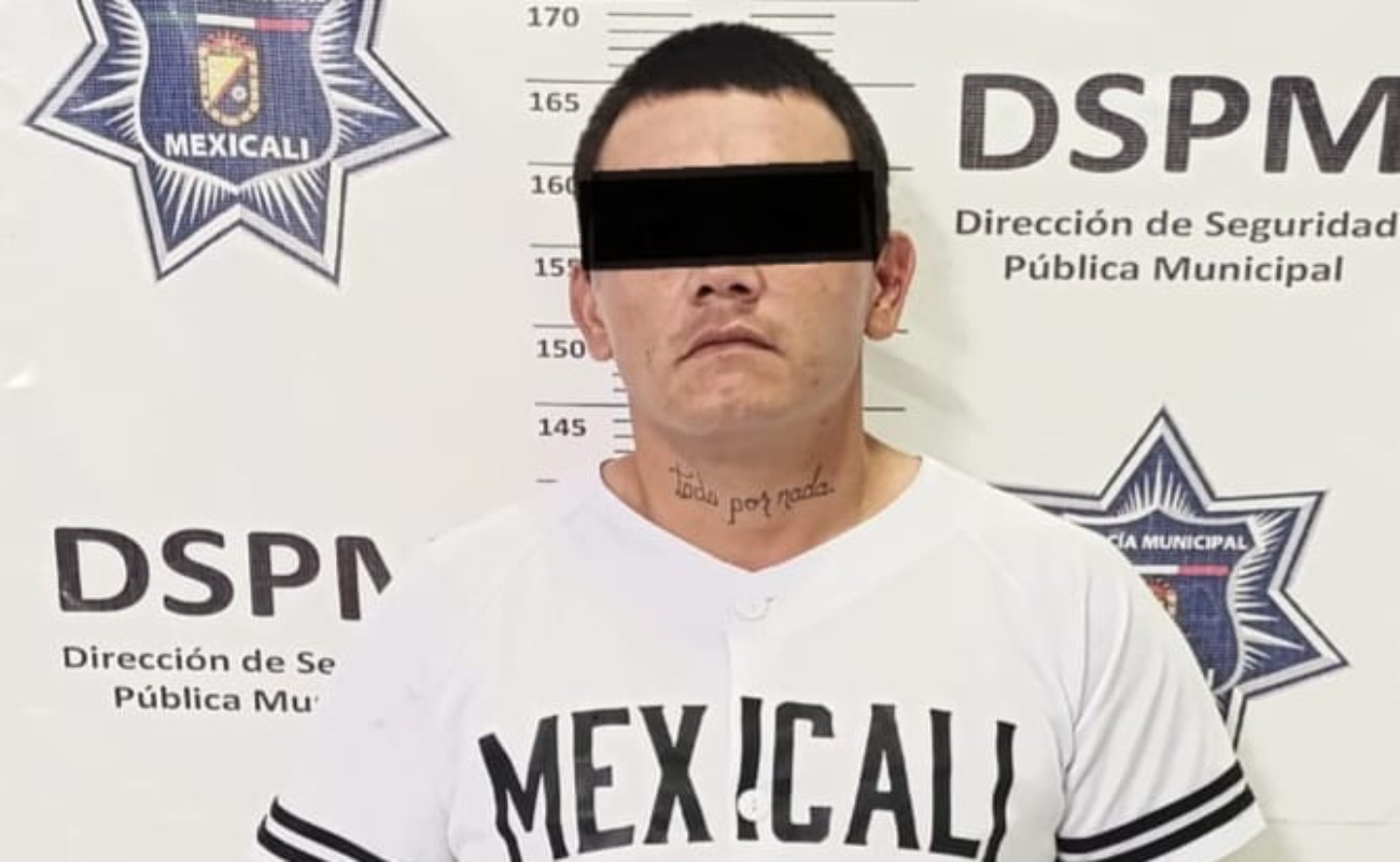 Captura Policía Municipal de Mexicali a objetivo prioritario relacionado con asaltos a Oxxos