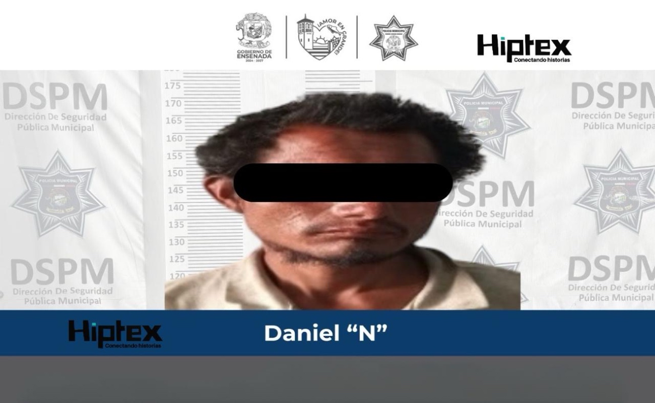 Detienen a hombre presuntamente armado con machete tras reporte ciudadano