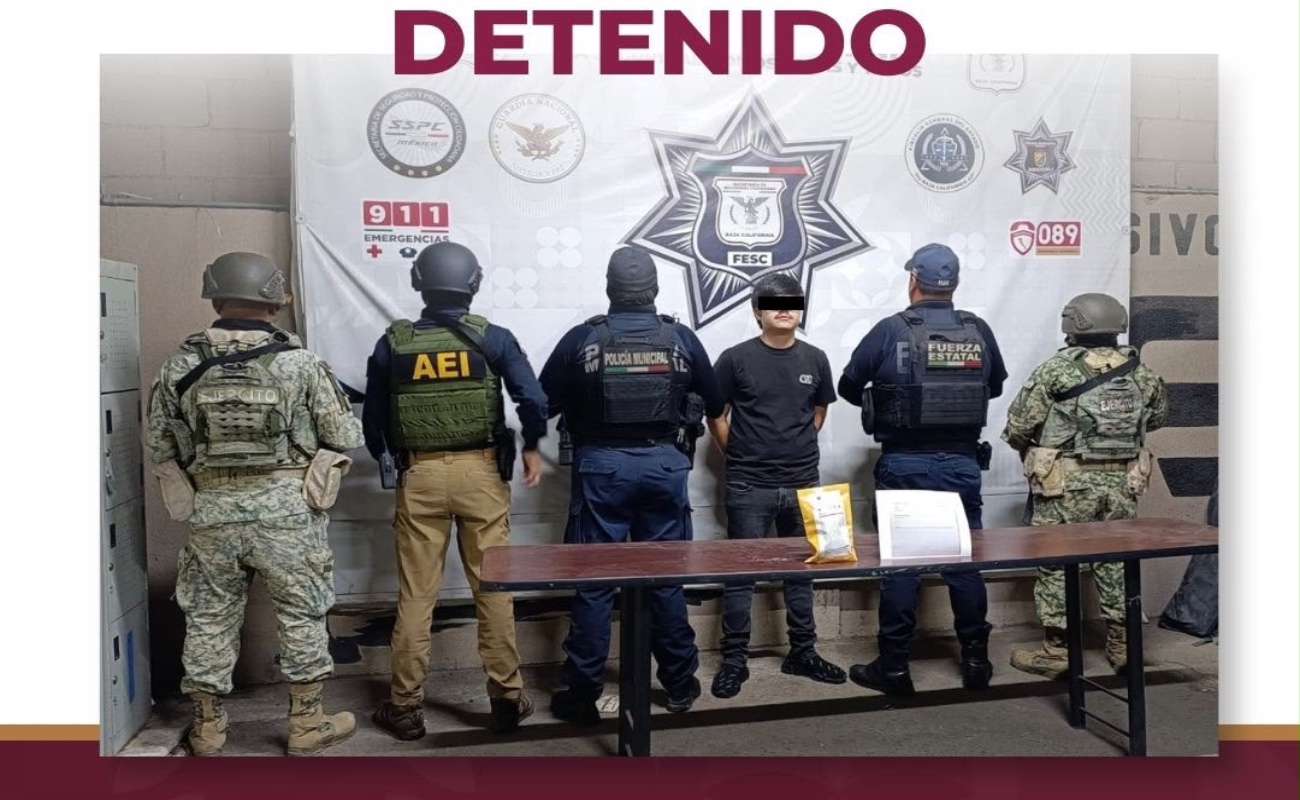 La intervención contó con el apoyo de DEFENSA, AEI y Policía Municipal de Mexicali, brindando seguridad perimetral.