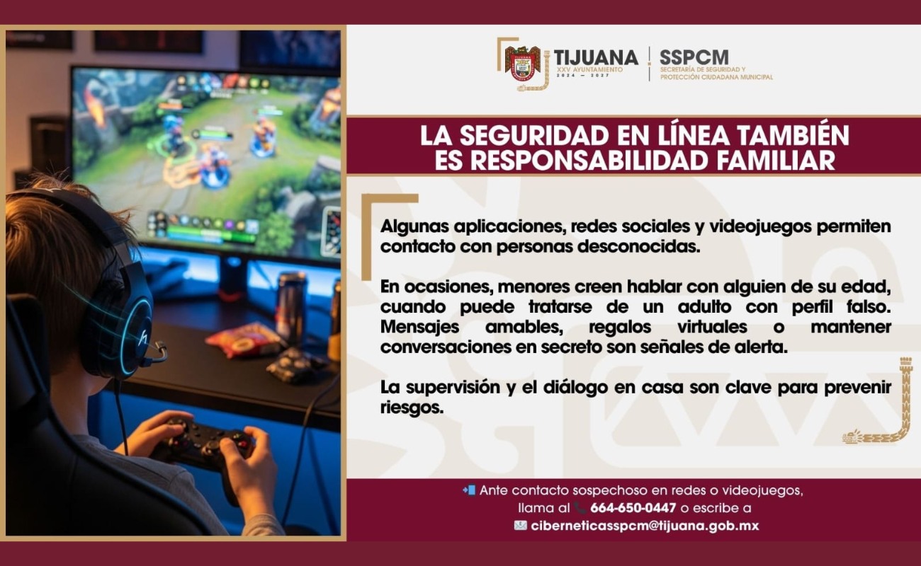 Se recomienda establecer reglas claras, configurar controles parentales y dialogar sobre los riesgos de interactuar con desconocidos.