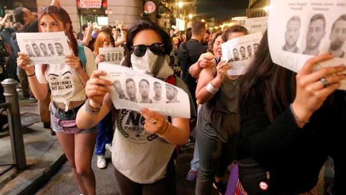 La Manada, un grupo de cinco integrantes, quienes fueron condenados por un delito de abusos sexuales con prevalimiento en los Sanfermines de 2016.