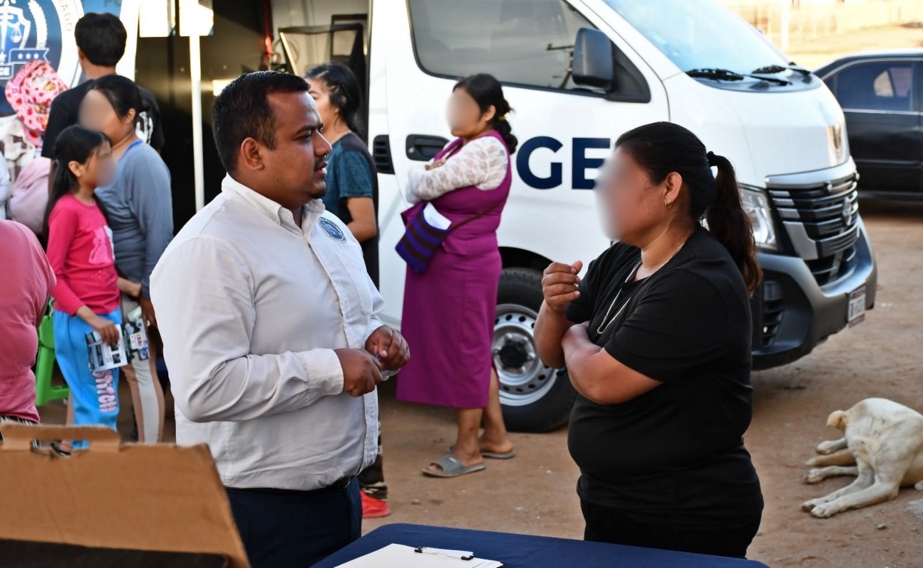Fortalece Fiscalía acercamiento con la ciudadanía a través de fiscal enlace contigo en San Quintín