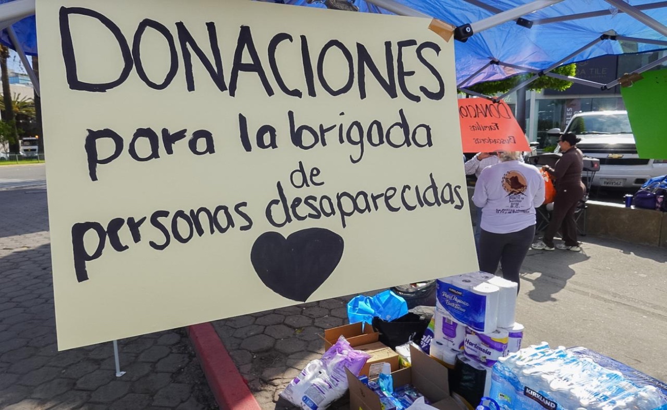 Madres buscadoras reciben donativos en Zona Río para próxima brigada de búsqueda en BC
