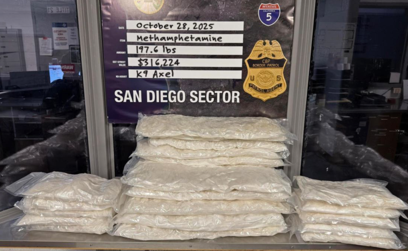 Realiza Patrulla Fronteriza tres decomisos de droga en San Diego