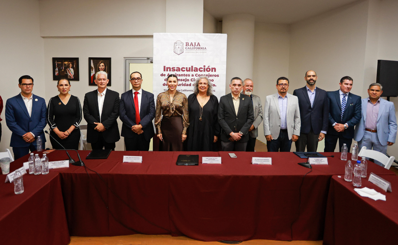 Toman protesta nuevos integrantes del Consejo Ciudadano de Seguridad BC