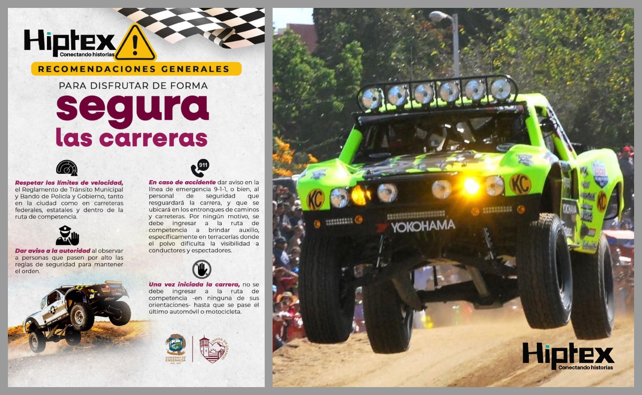 Emite la DSPM recomendaciones para la Baja 1000; tomar precauciones y no exponerse a sufrir accidentes