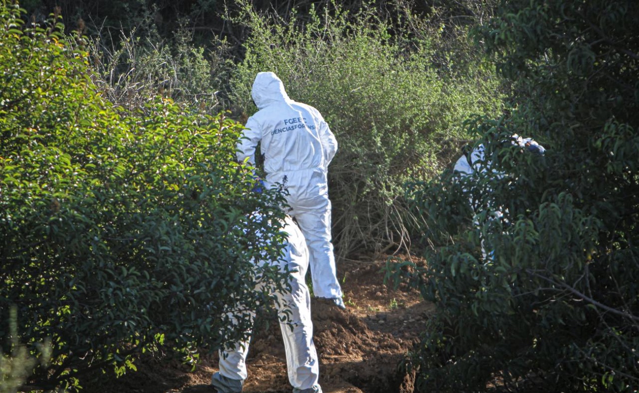 Localizan tres cuerpos enterrados en el fraccionamiento Hacienda de las Delicias