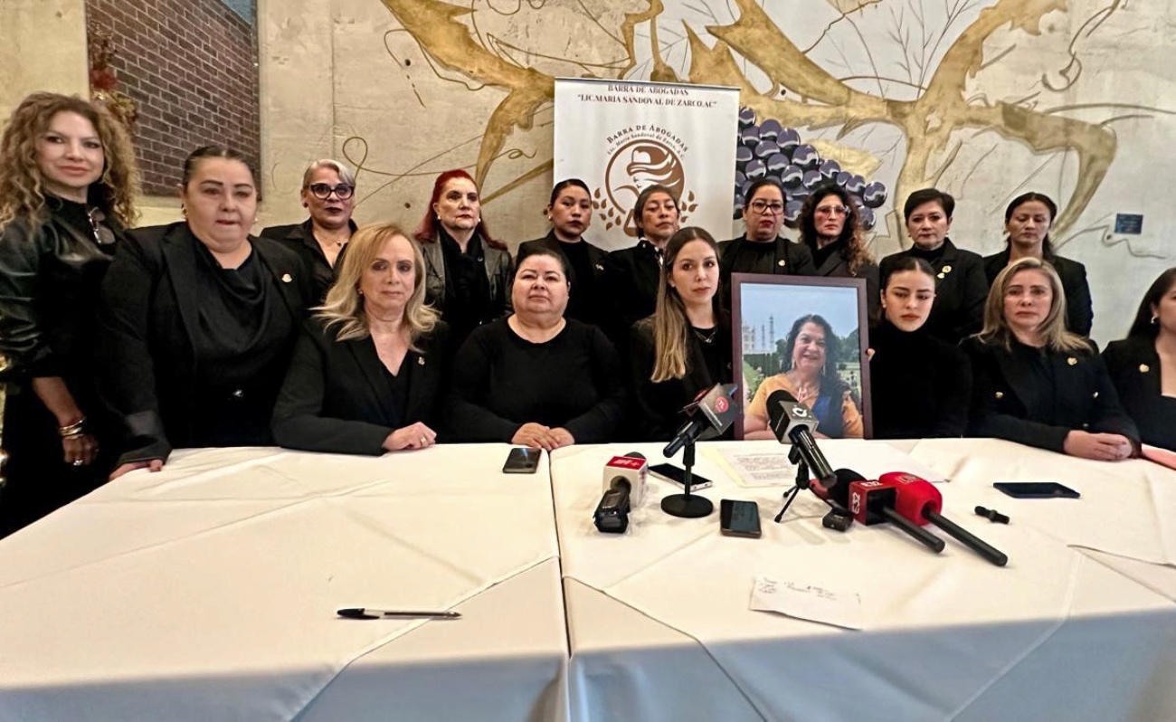 Pide la Barra de Abogadas Lic. María Sandoval de Zarco a la Fiscalía investigar homicidio de su compañera con perspectiva de feminicidio