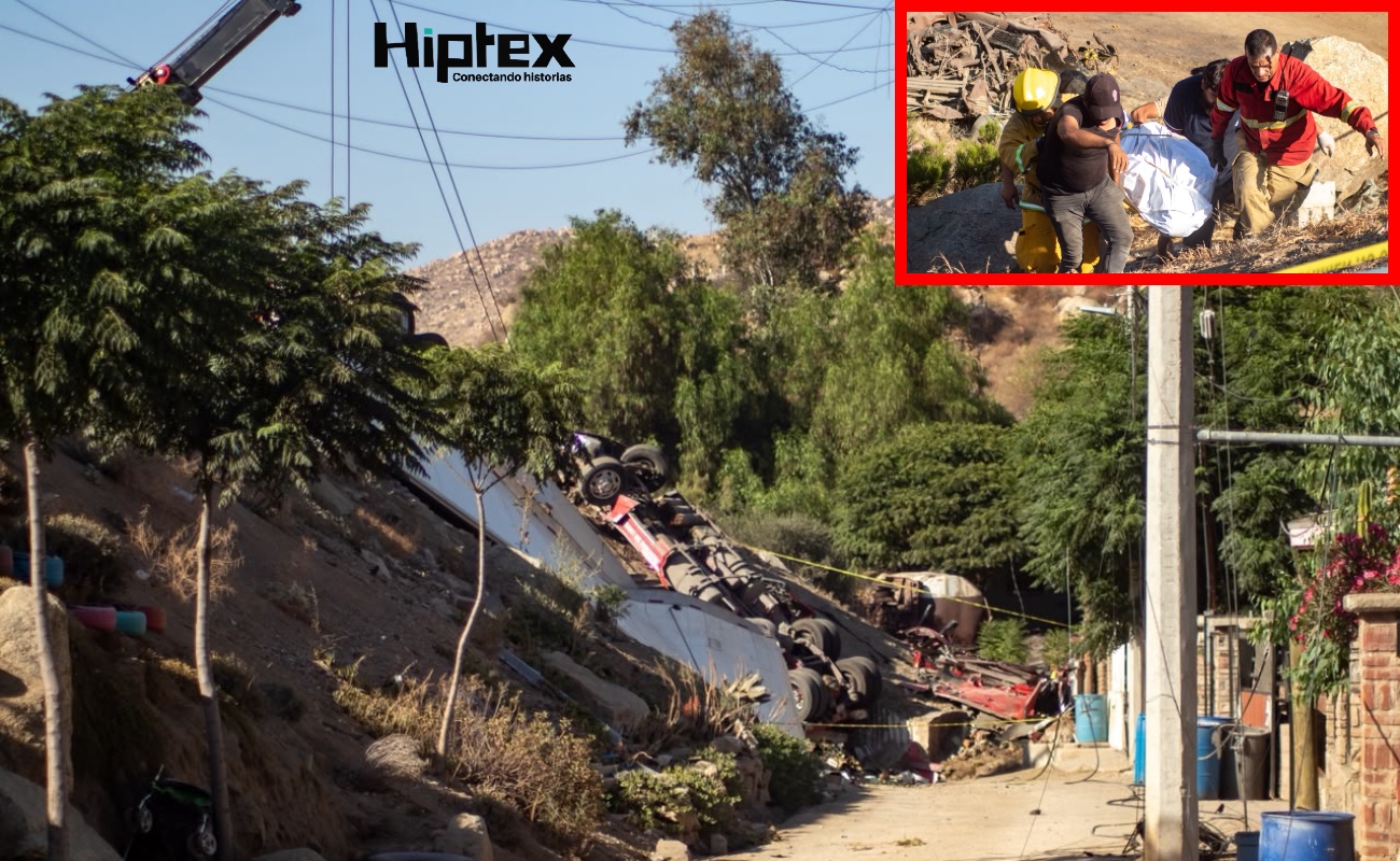 Muere operador de tráiler tras volcadura en la carretera de cuota Tecate-Mexicali