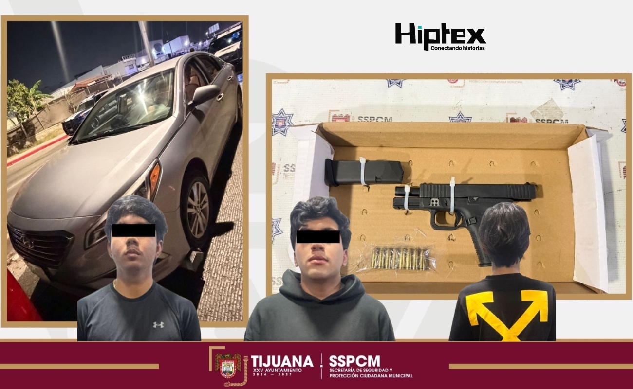Asegura SSPCM arma de fuego en punto de alcoholímetro y pone a disposición a tres personas tras denuncia ciudadana