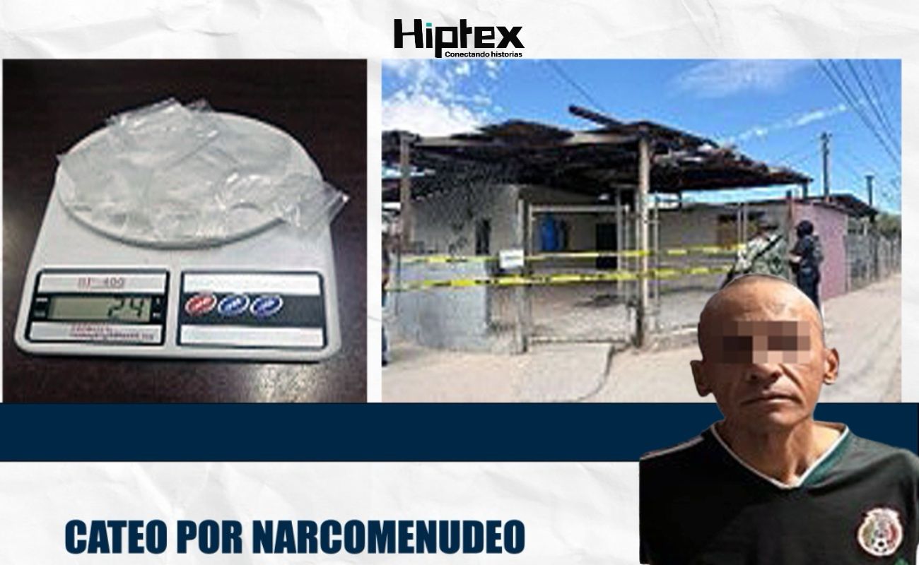 Elmer David “N” fue detenido durante un cateo en una vivienda de Mexicali, tras encontrarse metanfetamina.