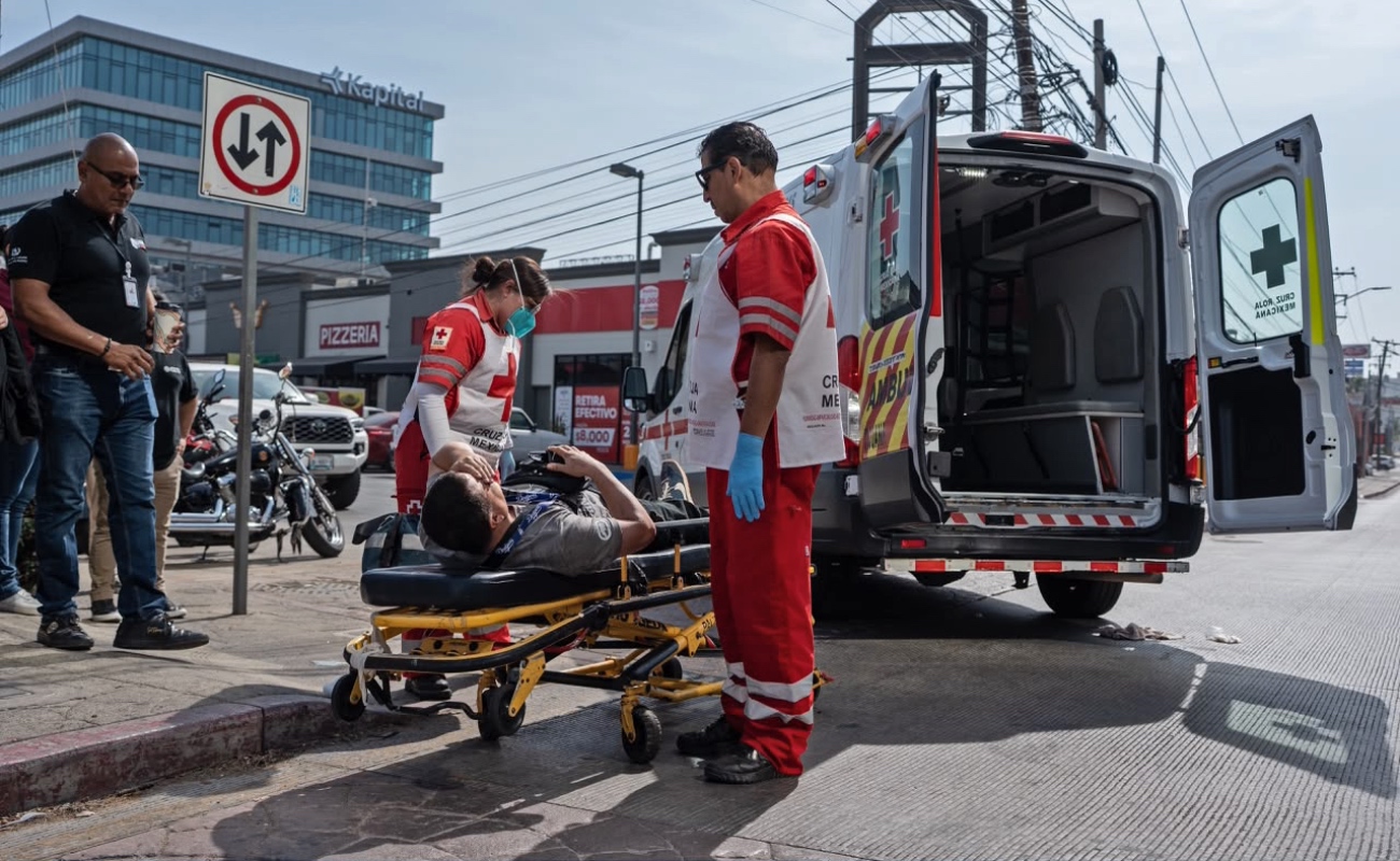 El estado de salud del atropellado se reportó estable.