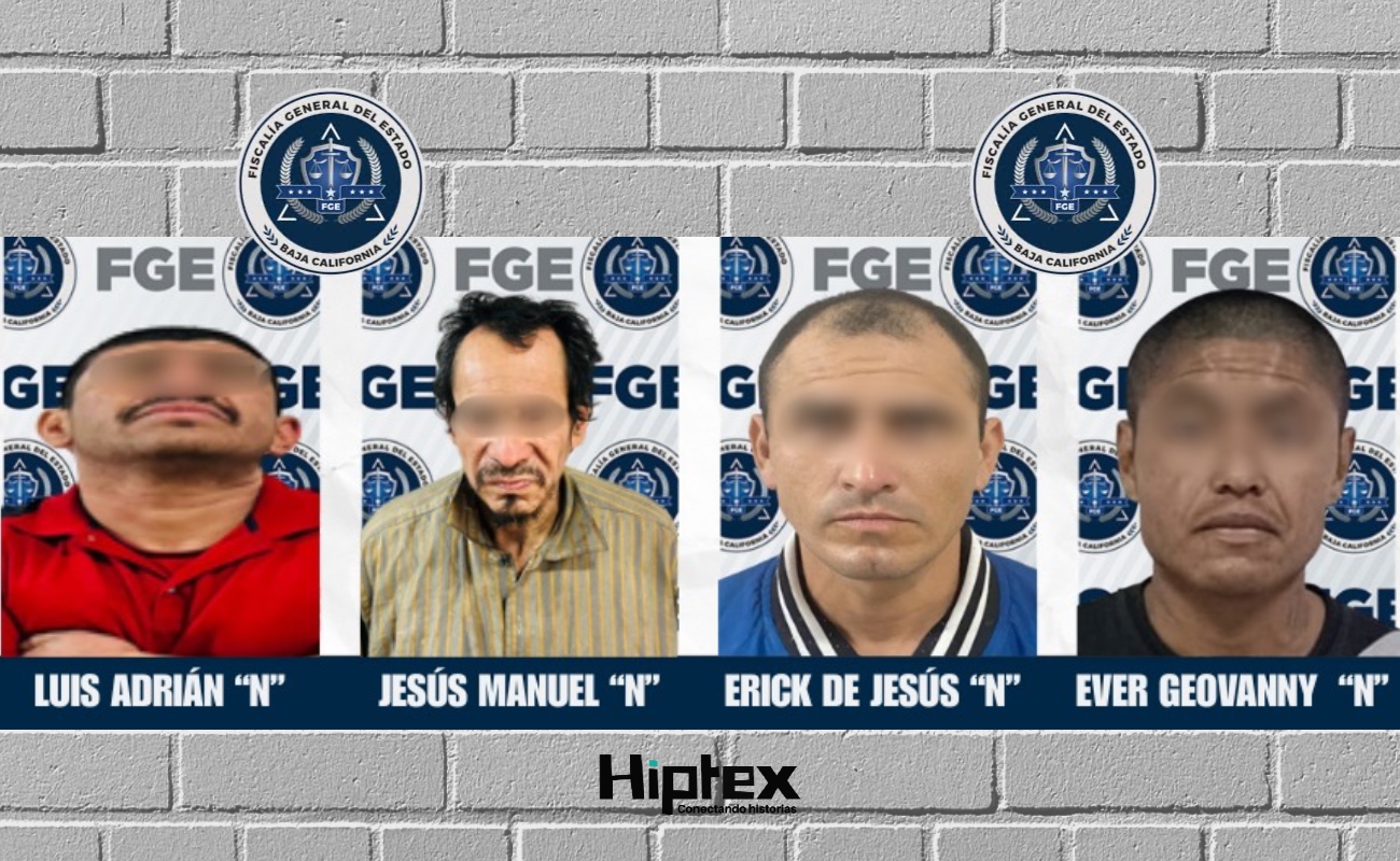 Vinculan a proceso a cuatro individuos por diversos delitos en Ensenada