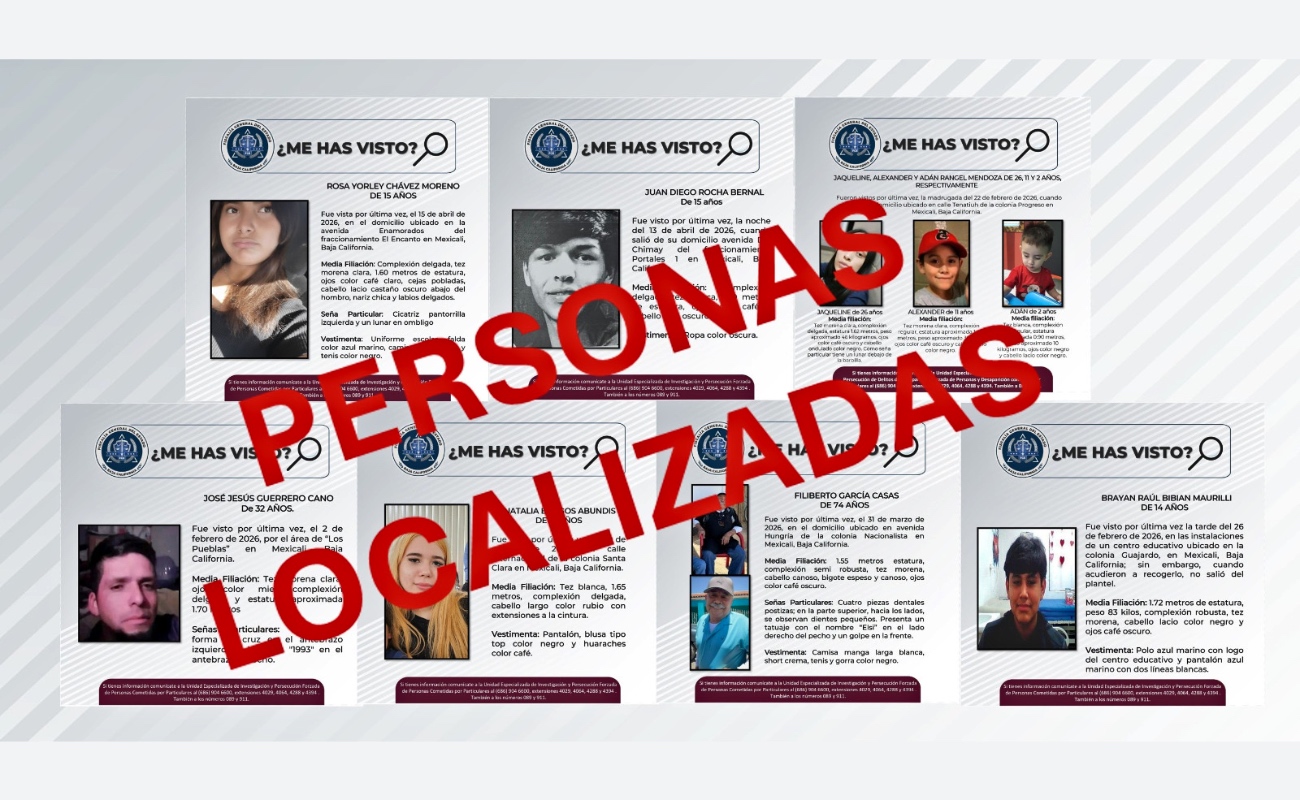 Todas las personas fueron reintegradas a sus familias en buen estado de salud.