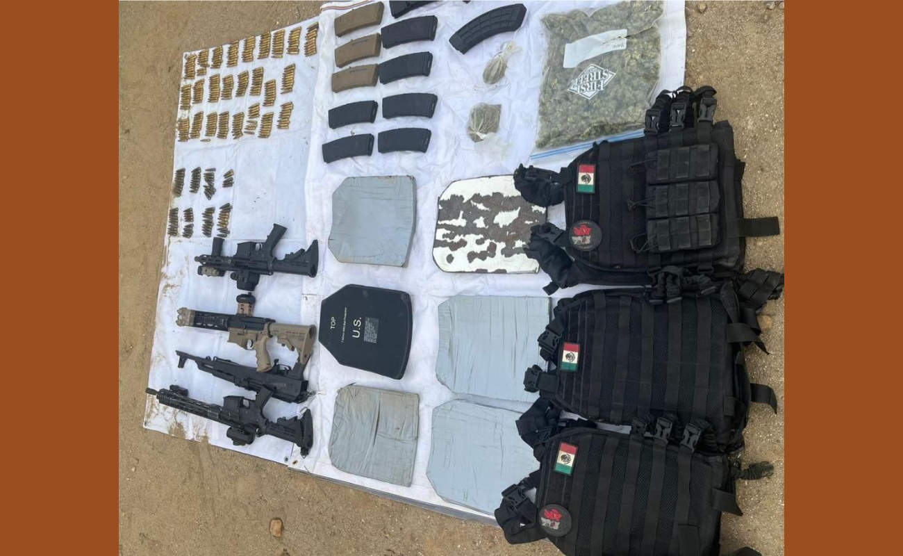 El arsenal pertenecía a una organización criminal.