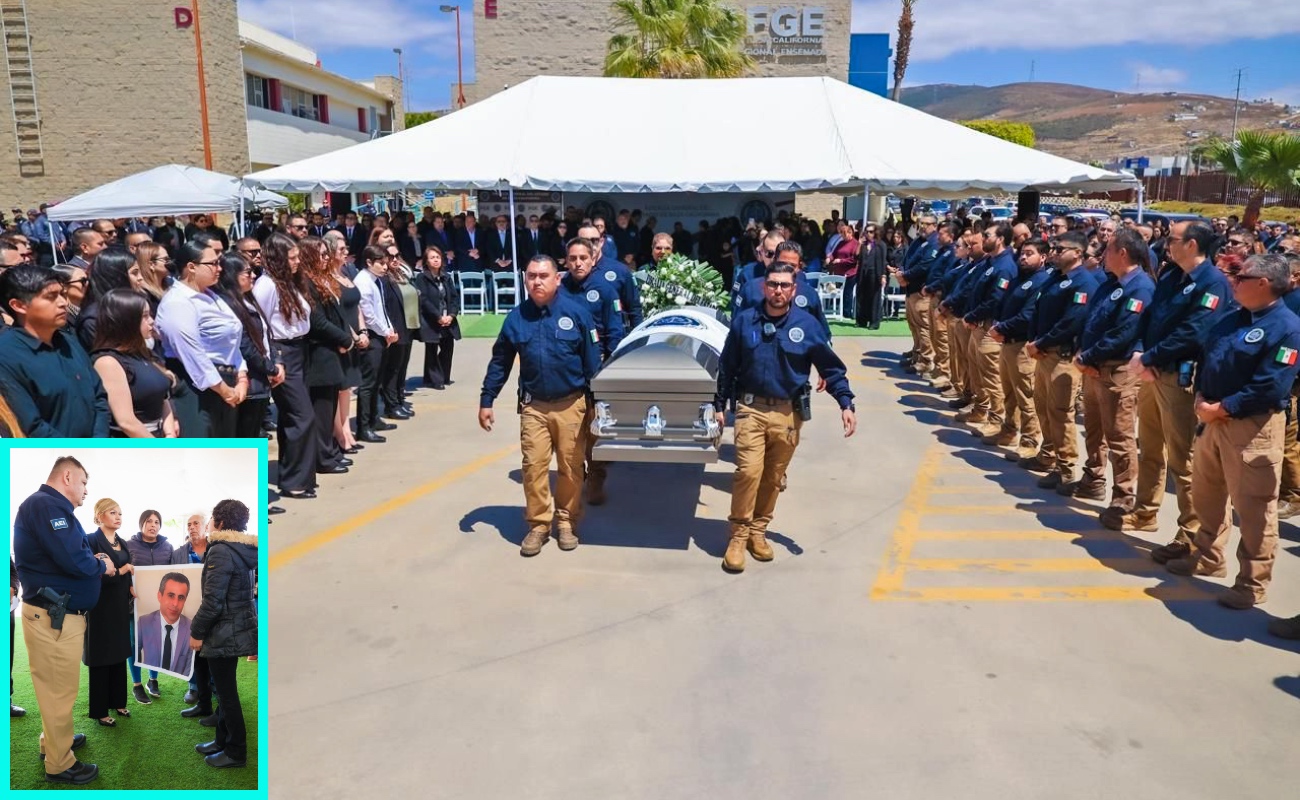 Despiden con honores a Coordinador de Homicidios en Ensenada