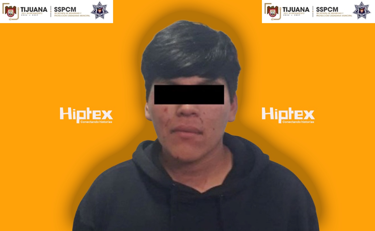 Víctor “N”, de 18 años de edad, el detenido.