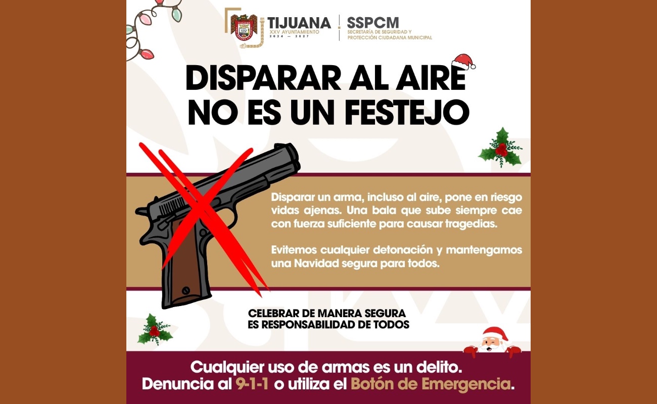 Exhortan a celebrar con responsabilidad, sin pirotecnia o disparos al aire