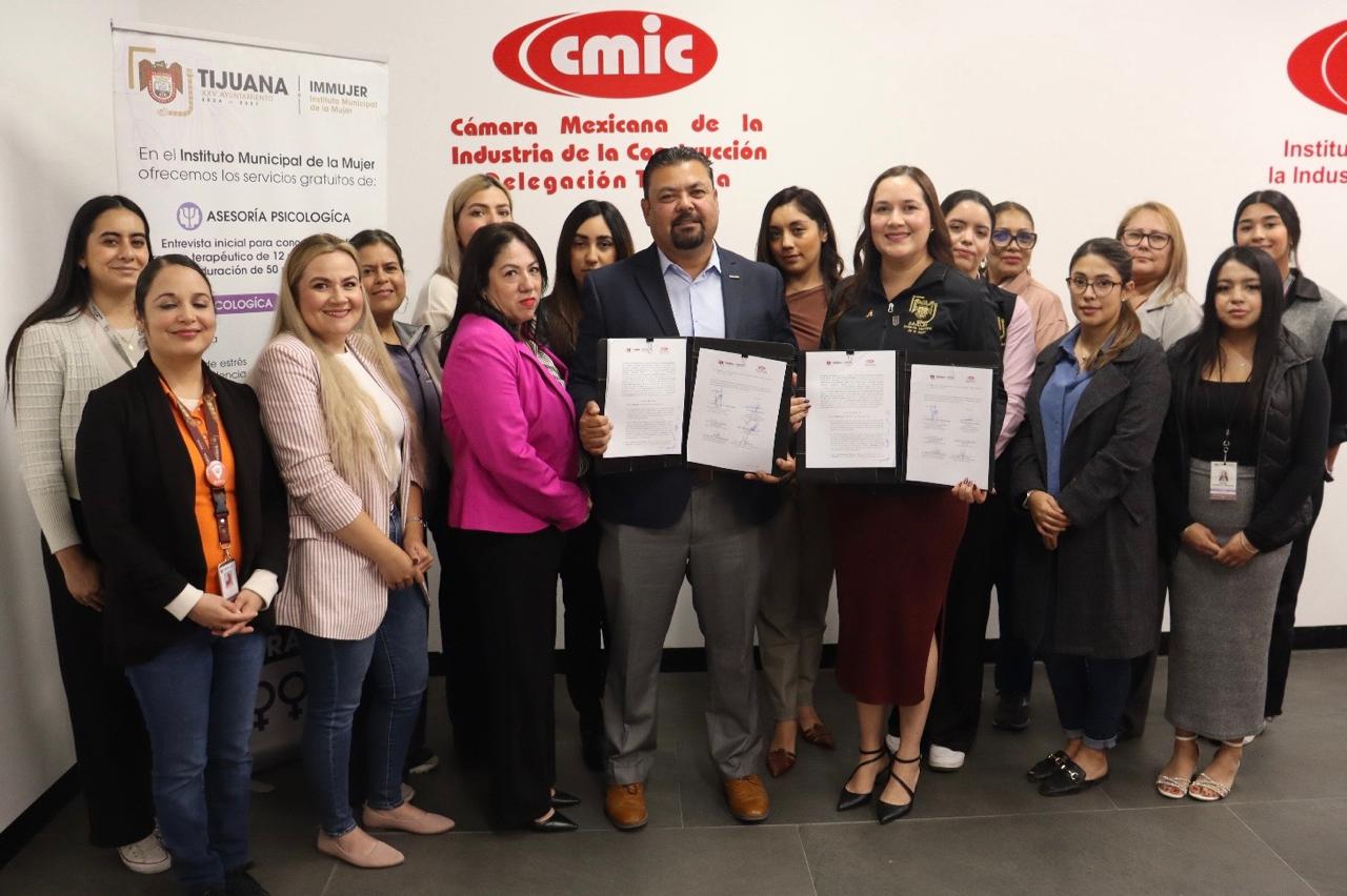 Firman CMIC e IMMUJER convenio para prevenir la violencia laboral