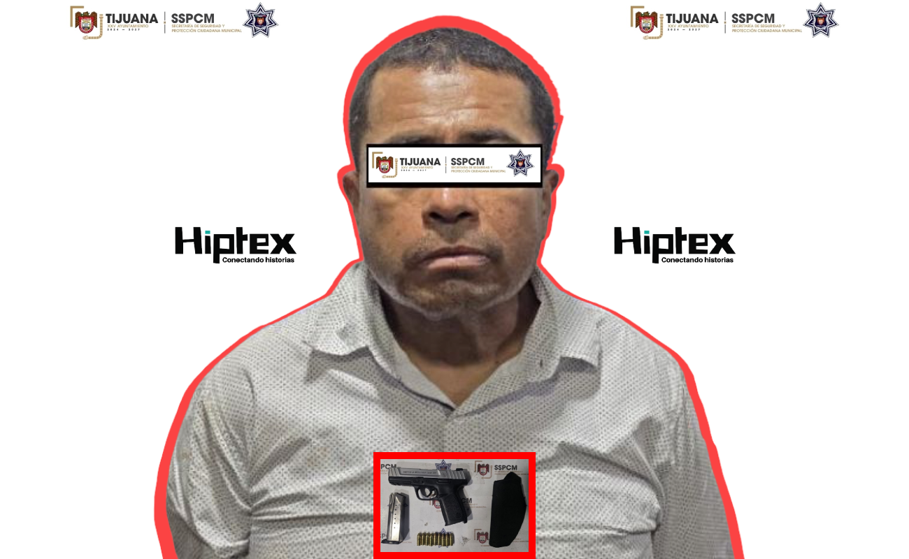 El detenido y el arma quedaron a disposición de la autoridad.