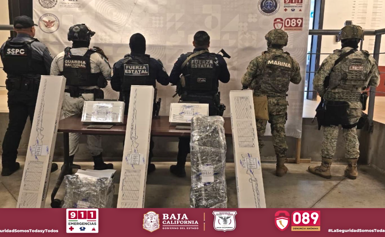 Se decomisaron varias armas de fuego.