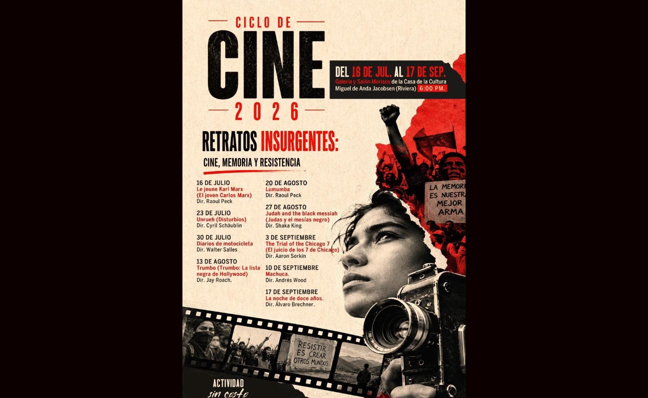 Invita Gobierno de Ensenada al Ciclo de cine “Retratos insurgentes: cine, memoria y resistencia”