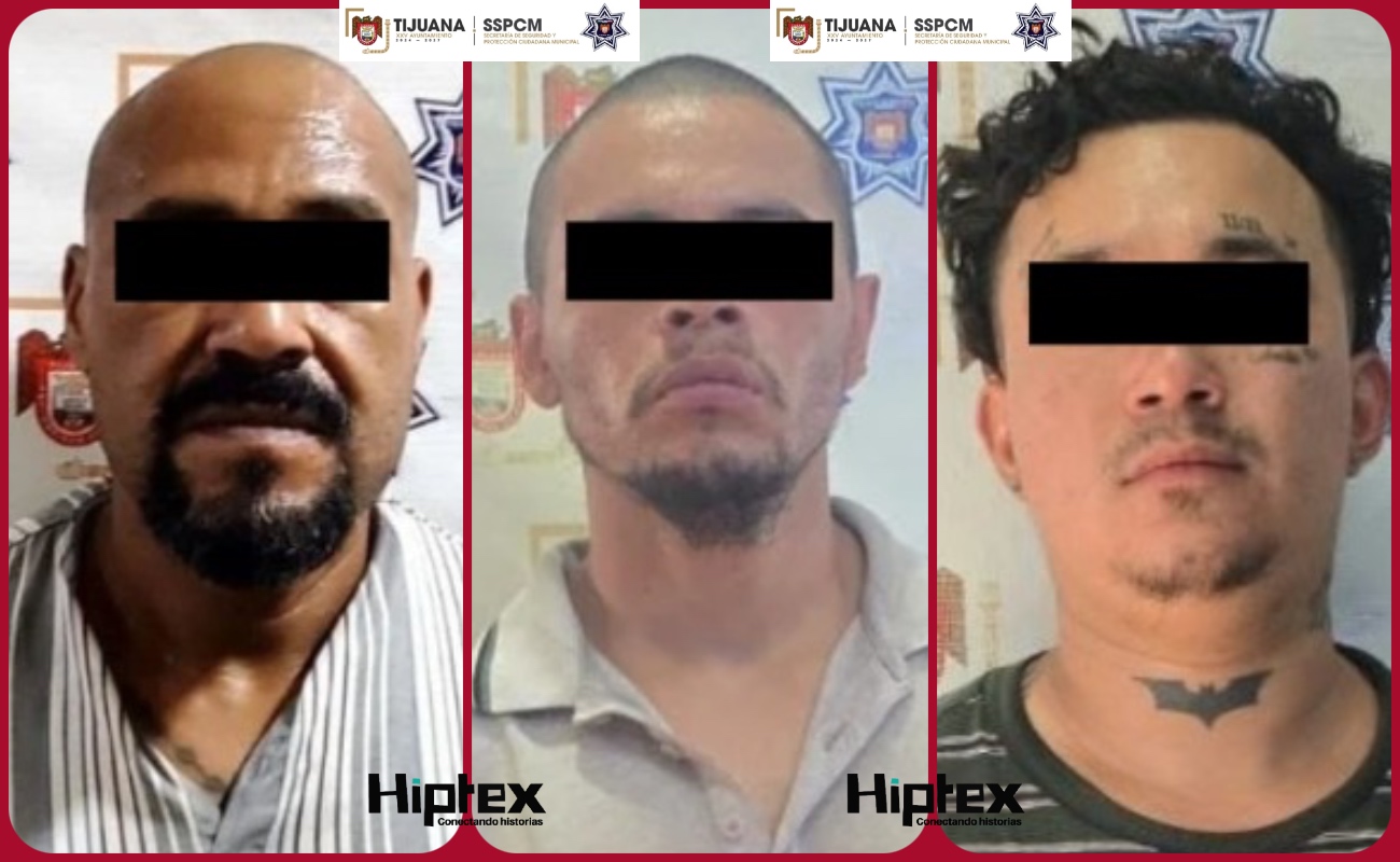 Los detenidos quedaron a disposición de la Fiscalía BC.