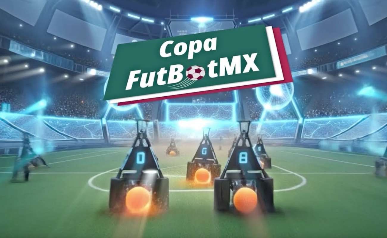 Estudiantes participan en la Copa FutBotMX, una competencia nacional de robótica impulsada por la SECIHTI y el IPN para promover el desarrollo de habilidades en inteligencia artificial, programación e innovación tecnológica.