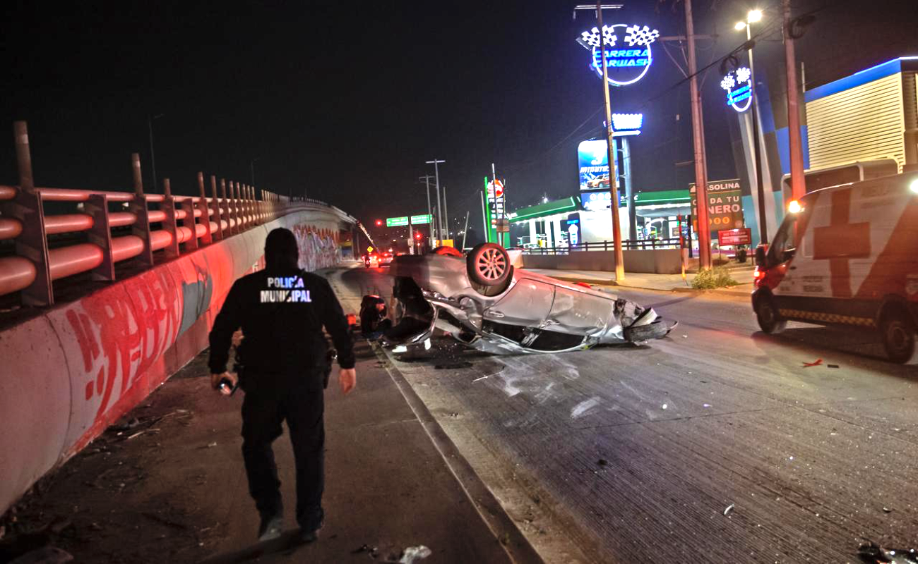 El accidente fue en la Vía Rápida Alamar, en el cruce con el bulevar Gato Bronco.