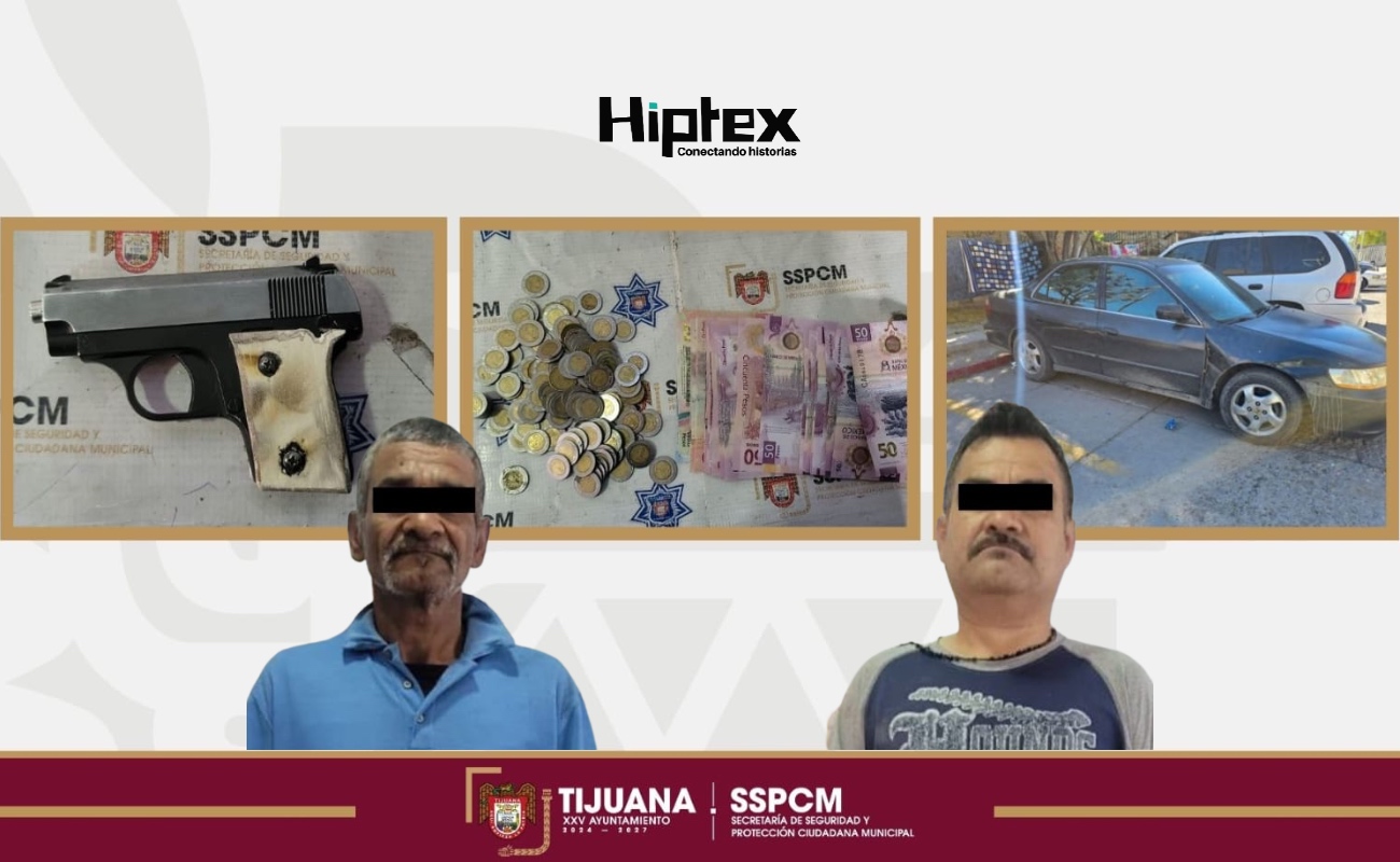 Captura Policía Municipal a dos sujetos por robo con violencia en Terrazas del Valle