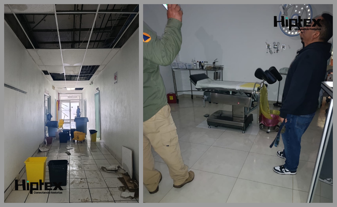 El edificio médico, sufrió daños en su estructura, paredes, por el ingreso del agua al lugar.