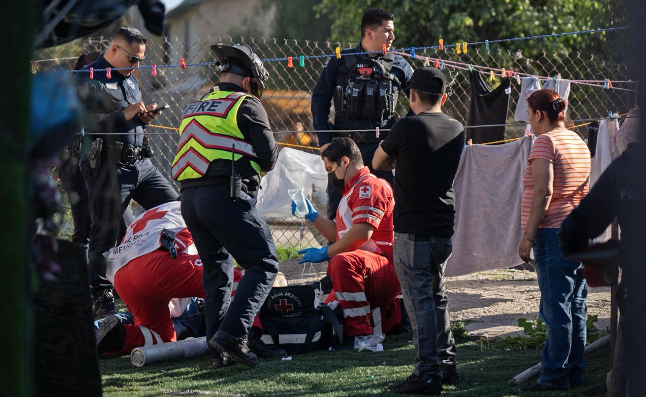 Balean a hombre en la colonia Gran Tenochtitlán