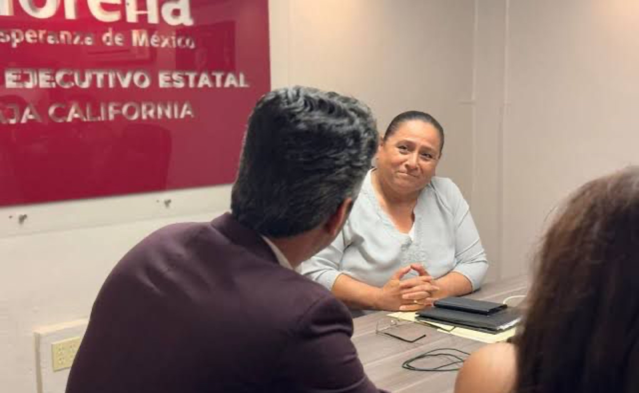 La presidenta estatal de Morena en Baja California, Rosina del Villar Casas, expresó el respaldo del partido a la Reforma Electoral.