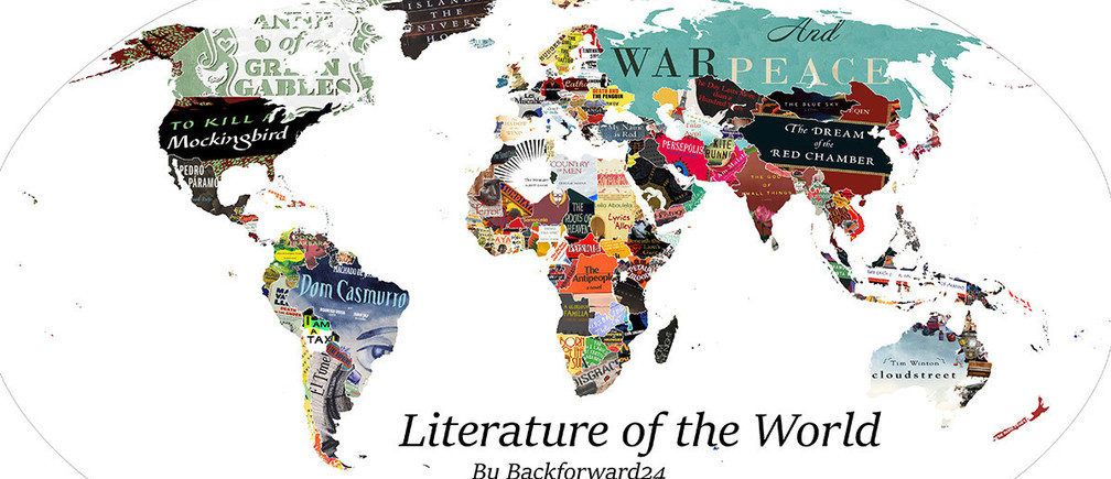 Un país, un libro: las obras de literatura más icónicas de cada nación en un mapa