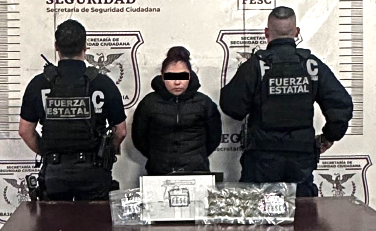 La detenida fue turnada ante la Fiscalía General de la República.