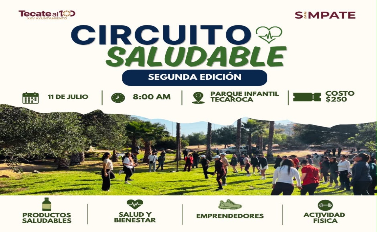 El Circuito Saludable busca generar conciencia sobre la importancia de adoptar hábitos que contribuyan a una mejor calidad de vida.