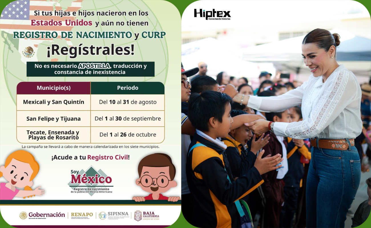 Facilitan trámites de nacionalidad mexicana a niñas, niños y adolescentes en BC