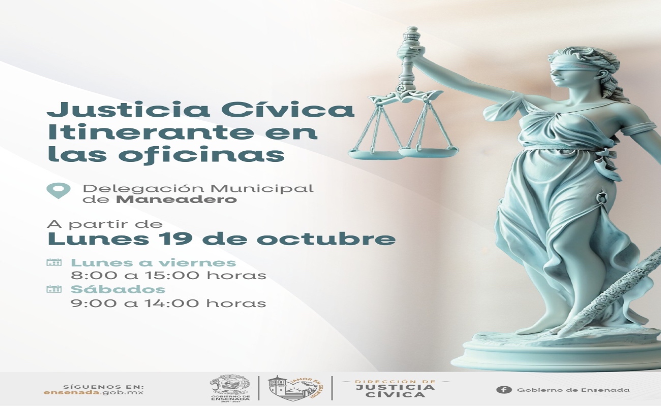 A partir del 19 de octubre en la delegación de lunes a viernes, de 8:00 a 15:00 horas, y sábados, de 9:00 a 14:00 horas.
