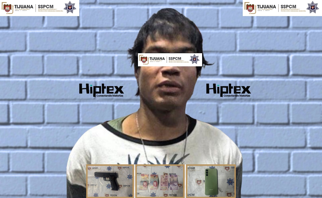 Hidekel “N”, de 23 años de edad, el detenido.